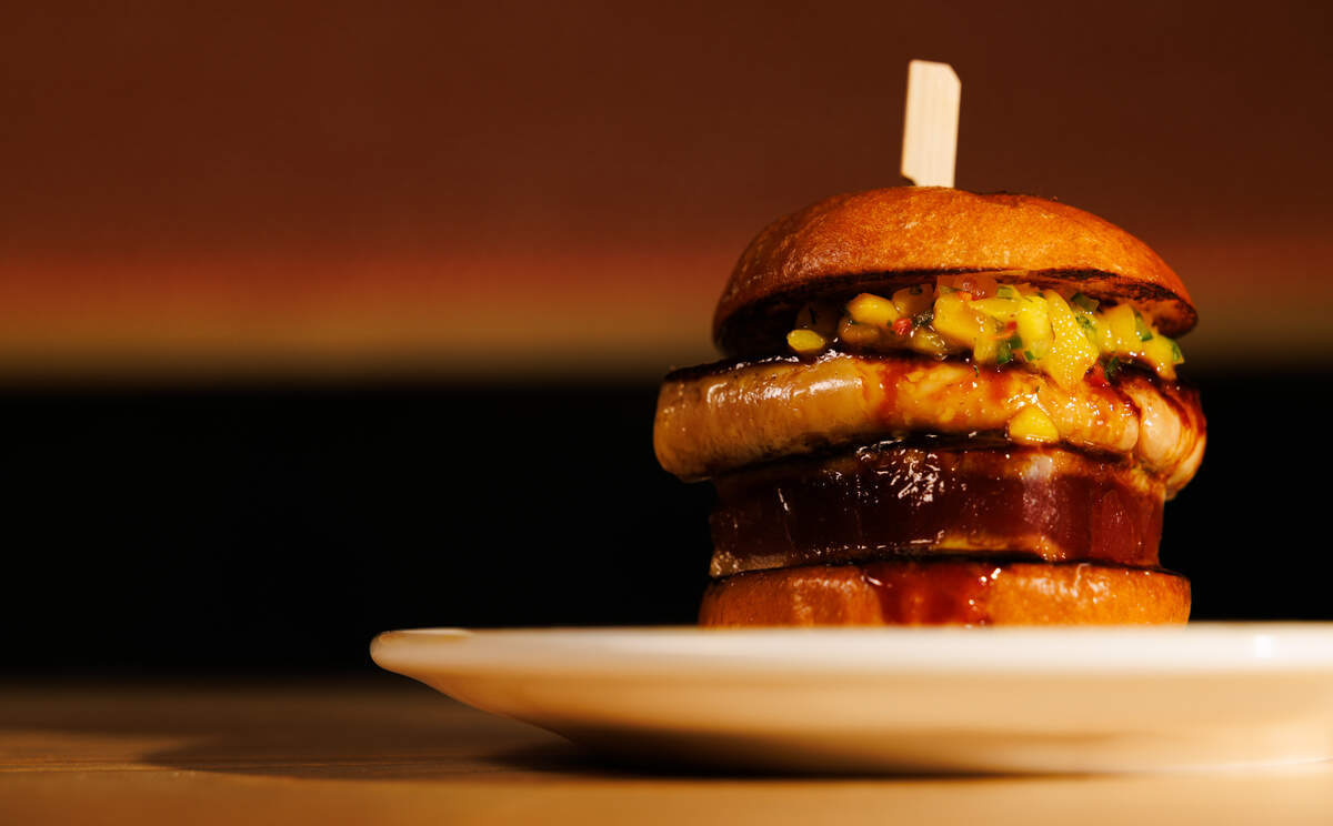 Tuna foie slider at Imoto in Coral Gables.
